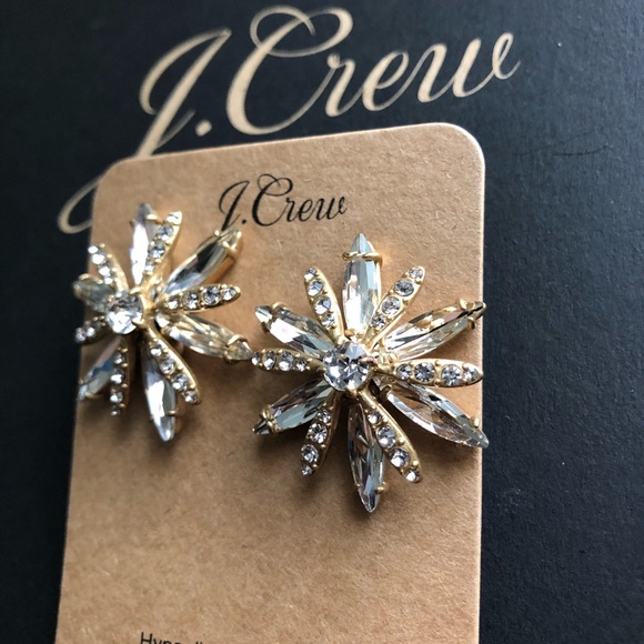 J. Crew Crystal cluster earrings - Picture 4 of 6